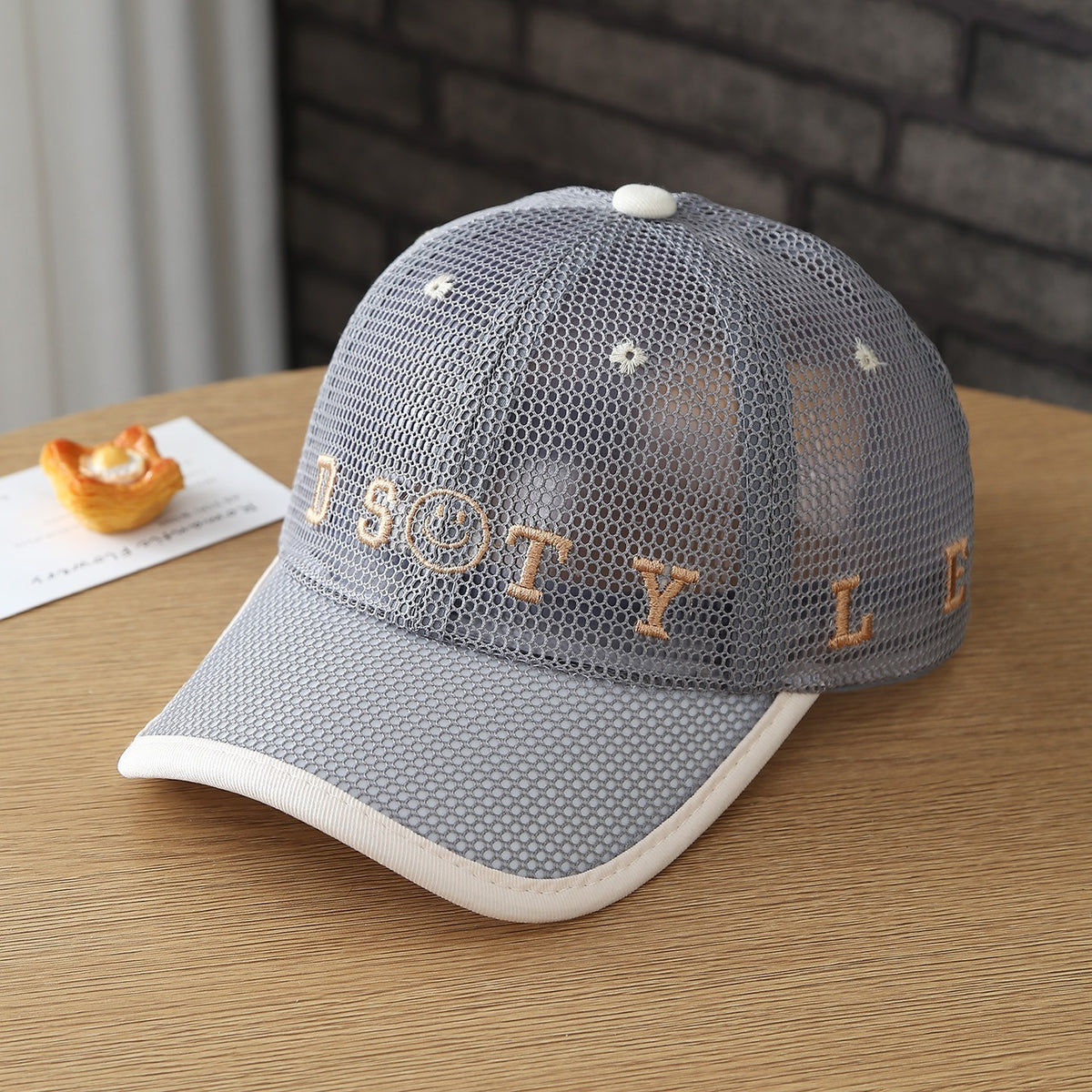 Children's Summer Lightweight Mesh Cap - Boys And Girls DSTY Smiling Face...