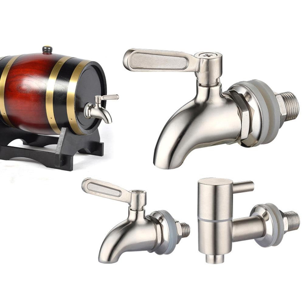Stainless Steel Dispenser Tap Thread Dia Bottled Water Dispenser Spigot Faucet