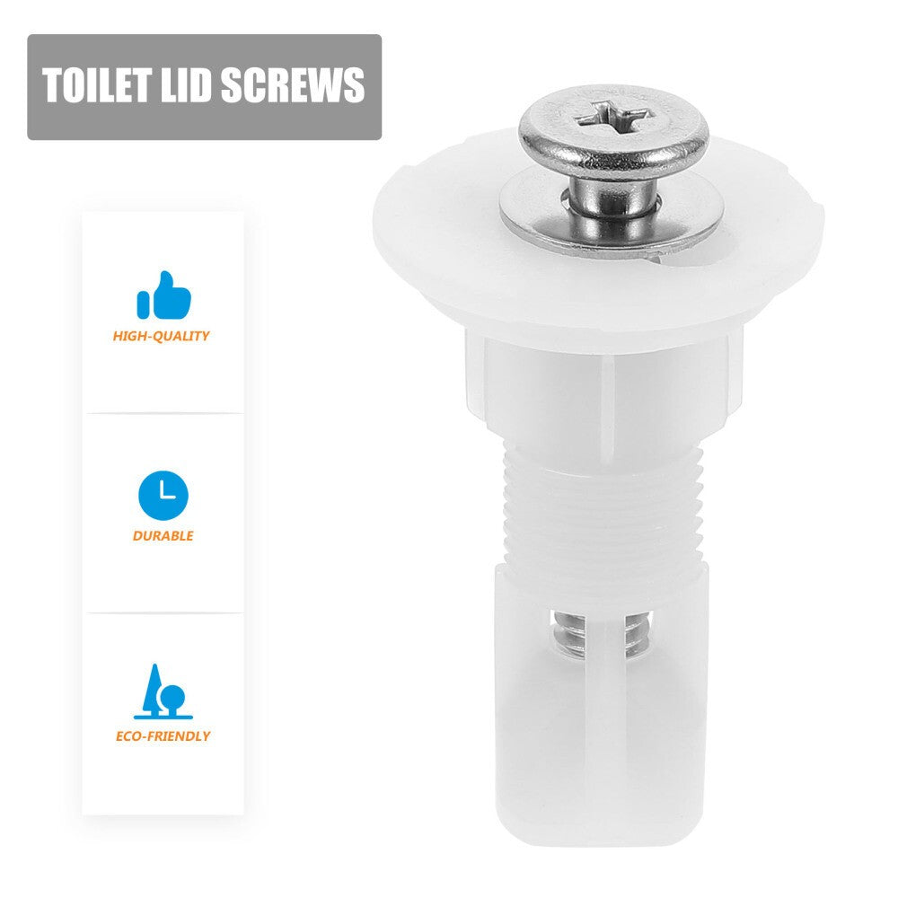 2 Pcs Toilet Seat Holders Rubbers Screw Prevent Screws