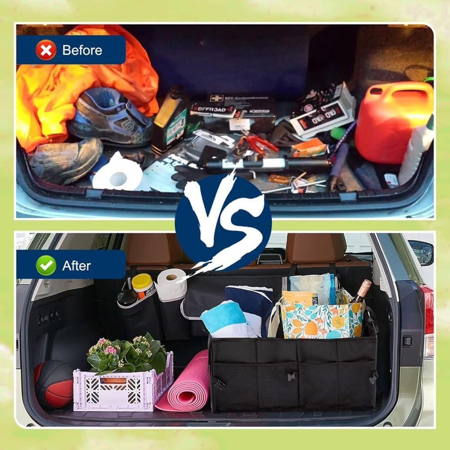 Foldable Car Boot Organiser Heavy Duty Storage Box Portable Vehicle Tidy