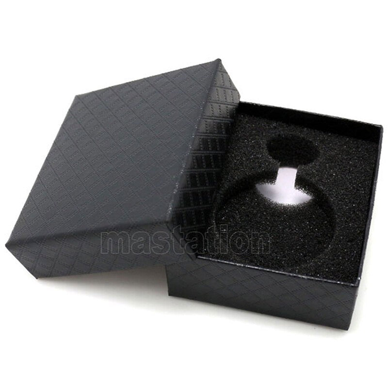 10pcs Cardboard Pocket Watch Box Black Case