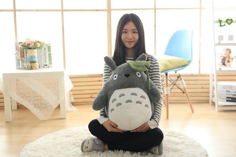 Hot 40cm Large Anime My Neighbor TOTORO Plush Toy soft Stuffed Doll for Kids Gif
