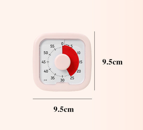 60 Minutes Visual Analog Timer Countdown Clock Time Management Adults Kids Tool