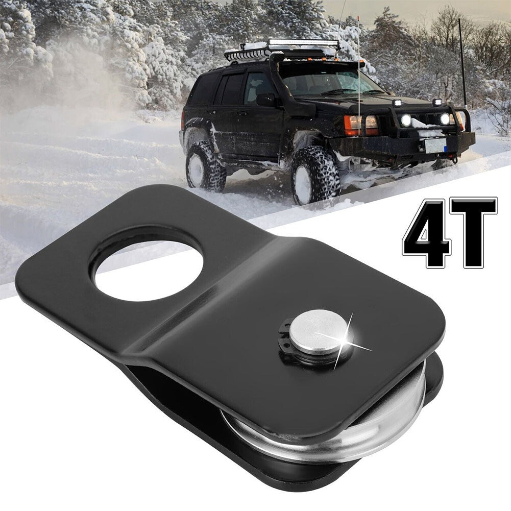 2X 4 Ton Snatch Block Pulley Snatch 8800 LBS Capacity Recovery Winch Heavy Duty