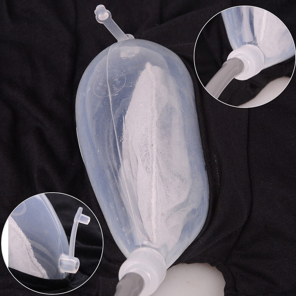 500ml Silicon Male Urine Collector Leg Bag Incontinence Urinal with Catheter
