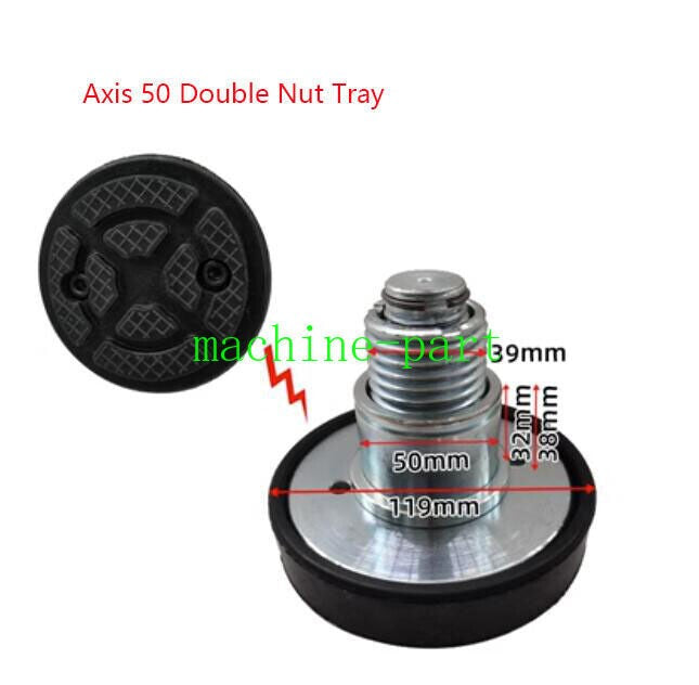 50mm Shaft Diameter Lift Pads – Single/Double Nut Rubber Tray for Car Lift Heigh