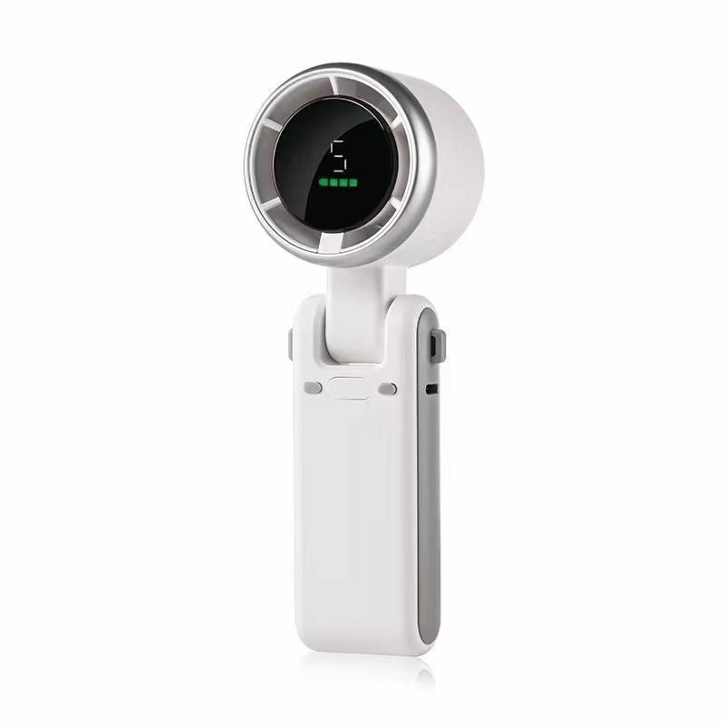 Rechargeable Handheld Turbo Fan with Digital Display Portable Travel Mini Fan UK
