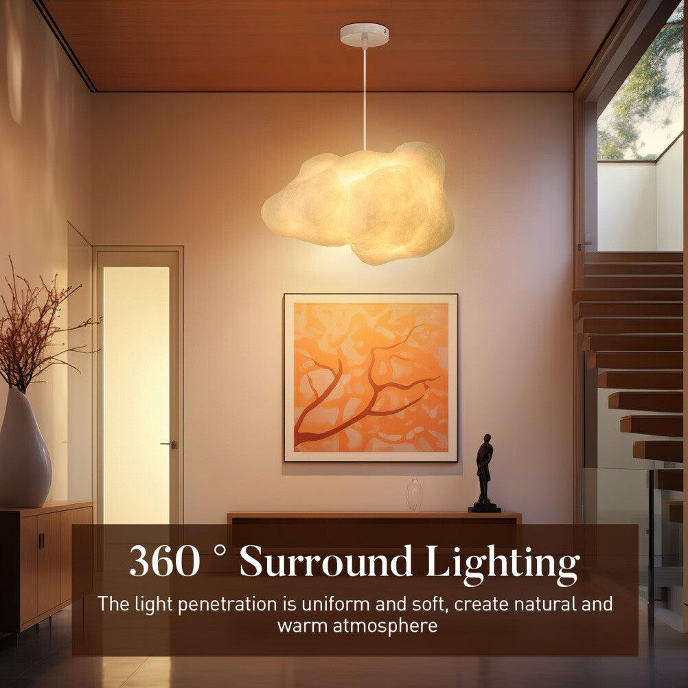30cm Three-color Pendant lamp for bedroom Floating Clouds Night