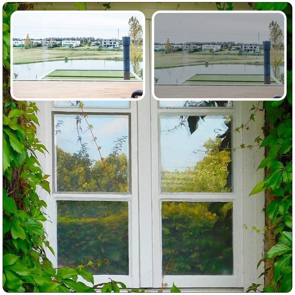 Two Way Mirror Film for Infinity Table Window One Waterproof Removable Office