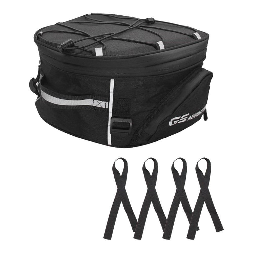 Motorcycle Helmet Tail Bag Luggage Pack Seat  Waterproof Rear Box Storage Saddle