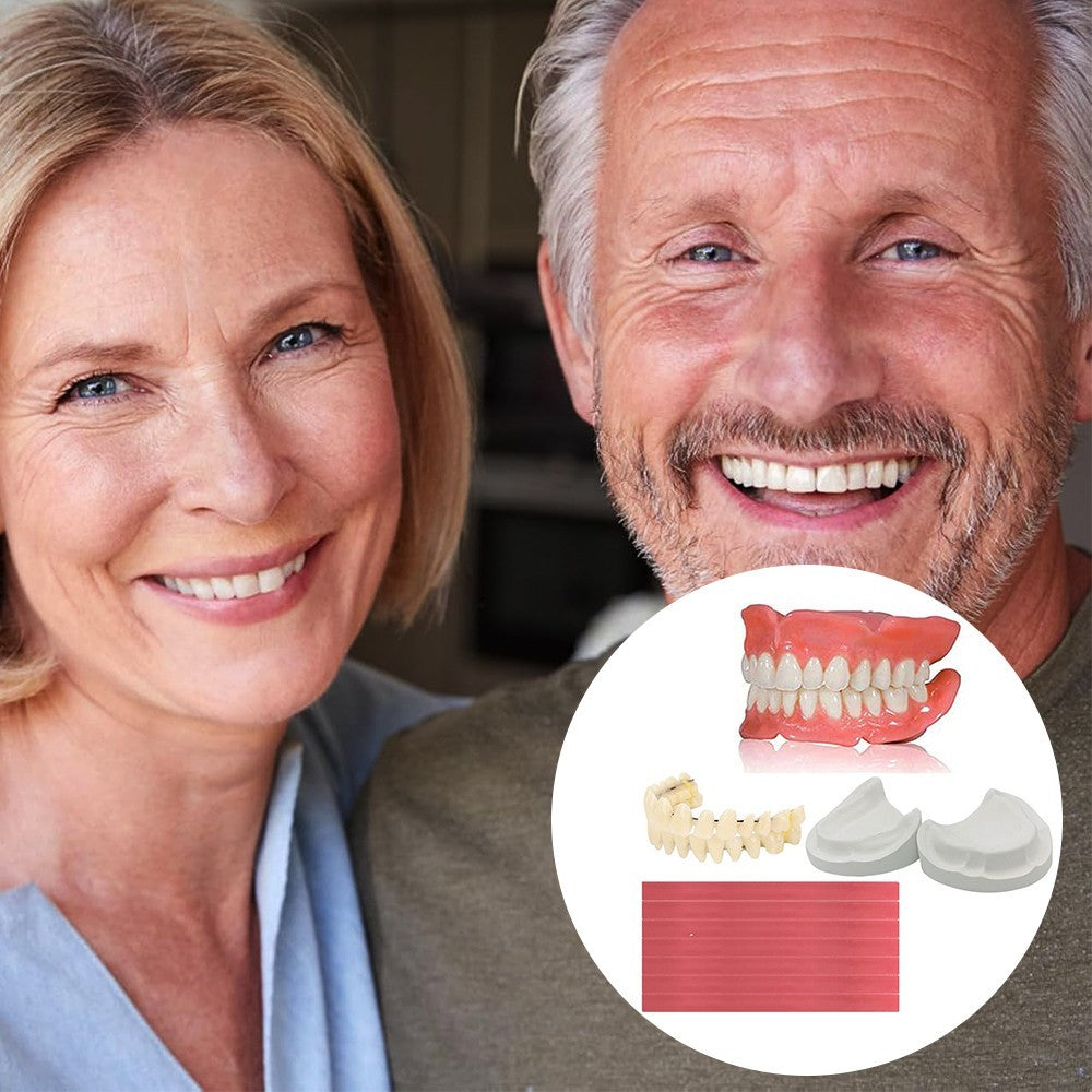 DIY Denture Fake Teeth-Full/Partial Denture at Home Repair Missing Teeth Set UK-