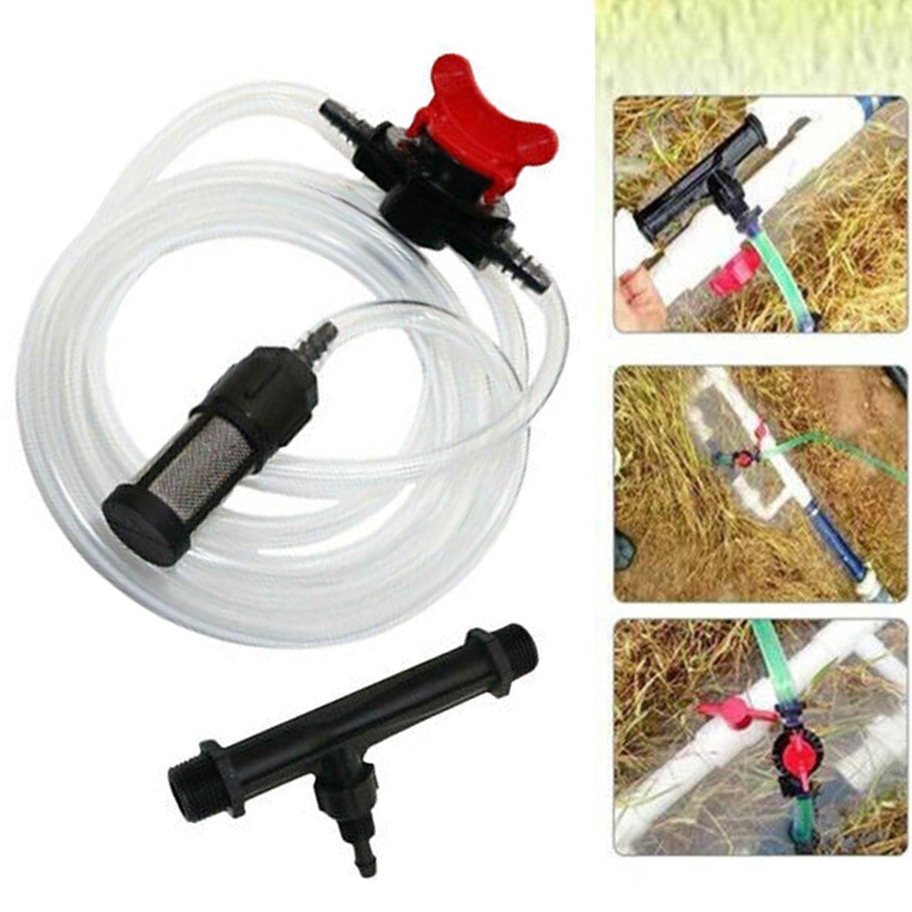 1/2 Inch Venturi Injector Kit for Automatic Irrigation with Water Hose