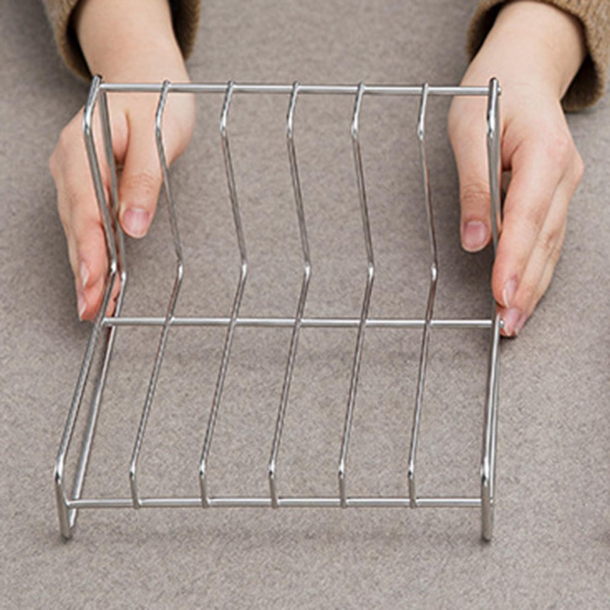 Dish Drying Rack Storage Holder Plate Organizer Dish Storage Rack for Home