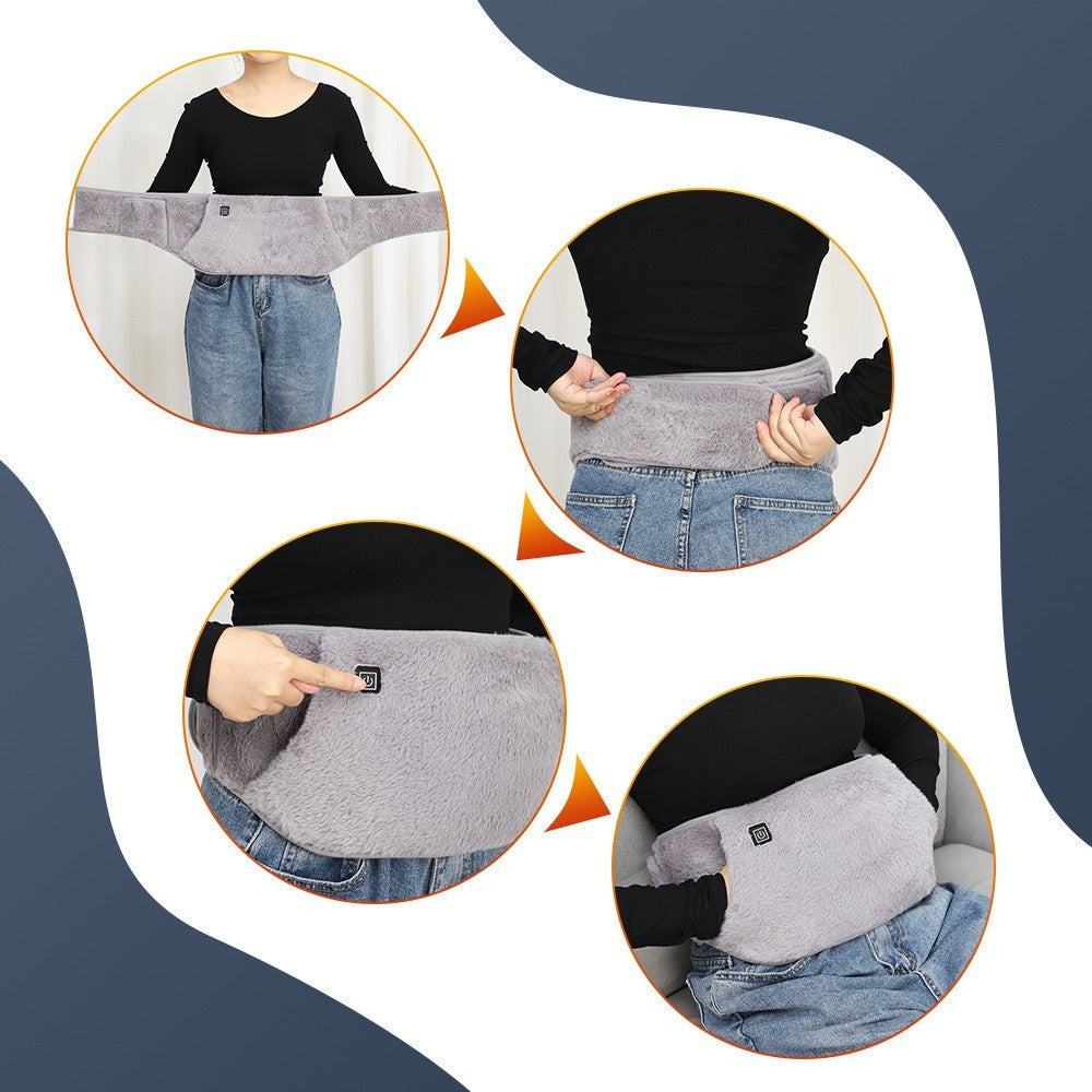 Electric Heating Pad Waist Belt for Period Pain, Back Pain & Cramps Hand Warmer