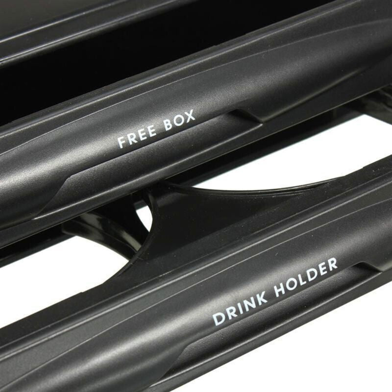 Universal Car Single Double Din Radio Pocket Kit W/Drink-Cup Holder Storage Box