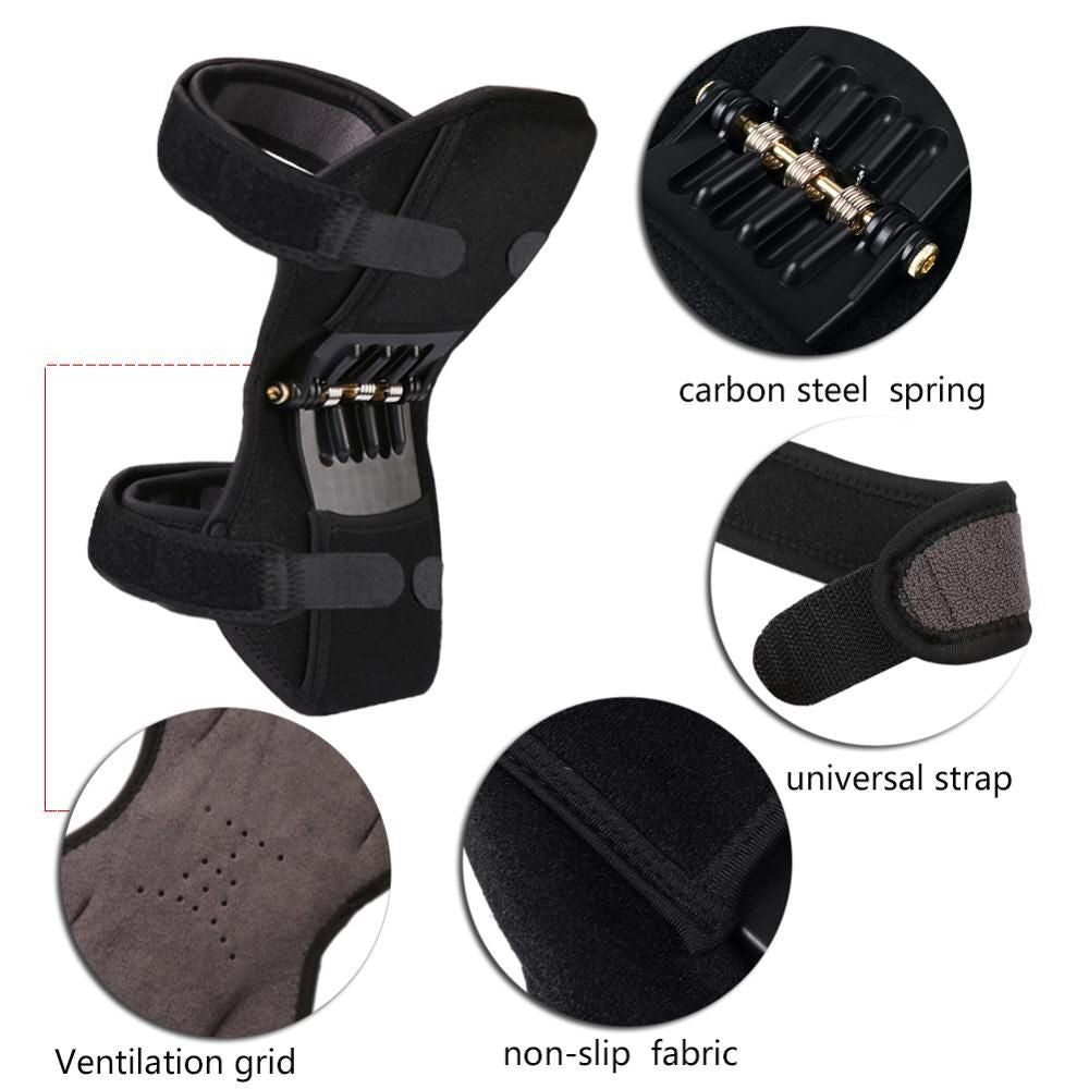 1Pc Knee Stabilizer Pad Spring Force Protection  Booster Leg Power Brace Support