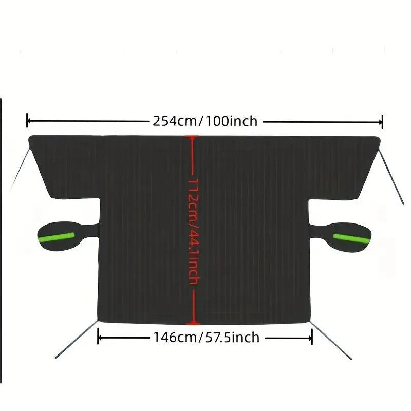 HEAVY DUTY MAGNETIC CAR WINDSHIELD SNOW COVER SHIELD AGAINST ICE FROST AND UV ++