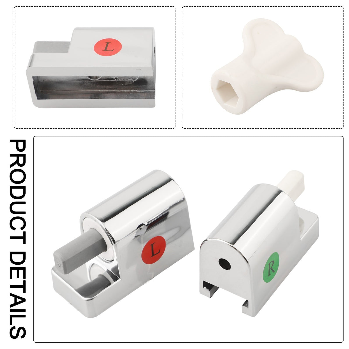 Toilet Seat Replacement Hinges with Soft Close Mechanism for Easy Install
