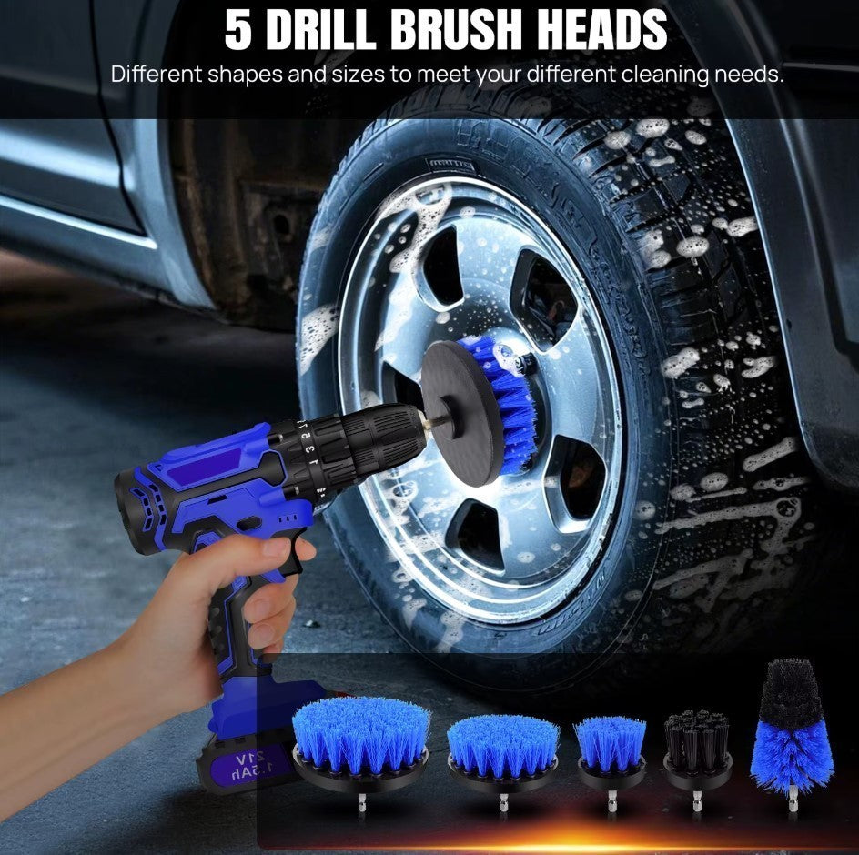 30PCS Automotive Cleaning Brush Set Soft Bristles Car Interior Wheel Wash Tools