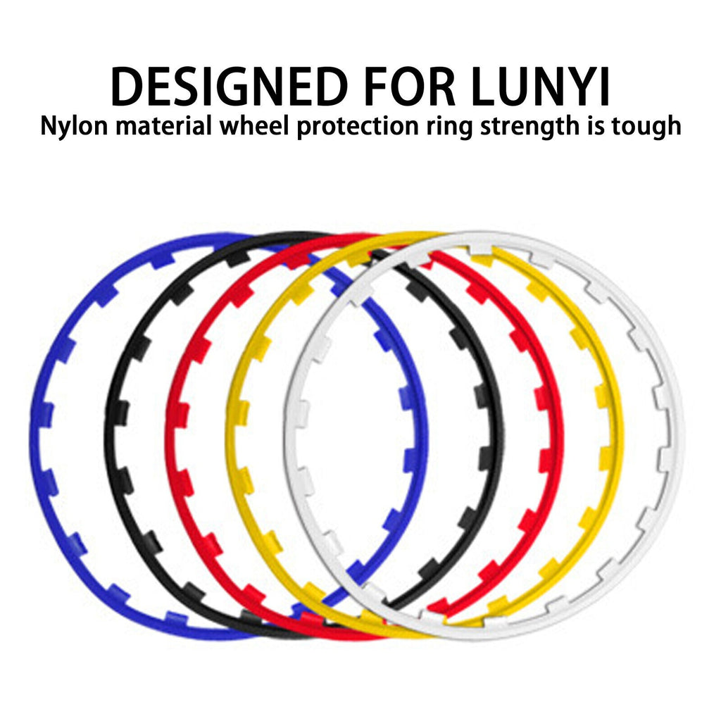 4Pcs Kit 16-20 Inch Car Wheel Hub Rim Trim Tire Ring Guard Strip Protector