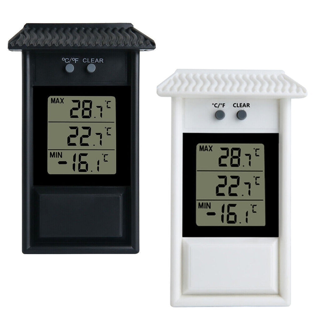 Outdoor Garden Temperature Gauge Digital Max Min Greenhouse Thermometer