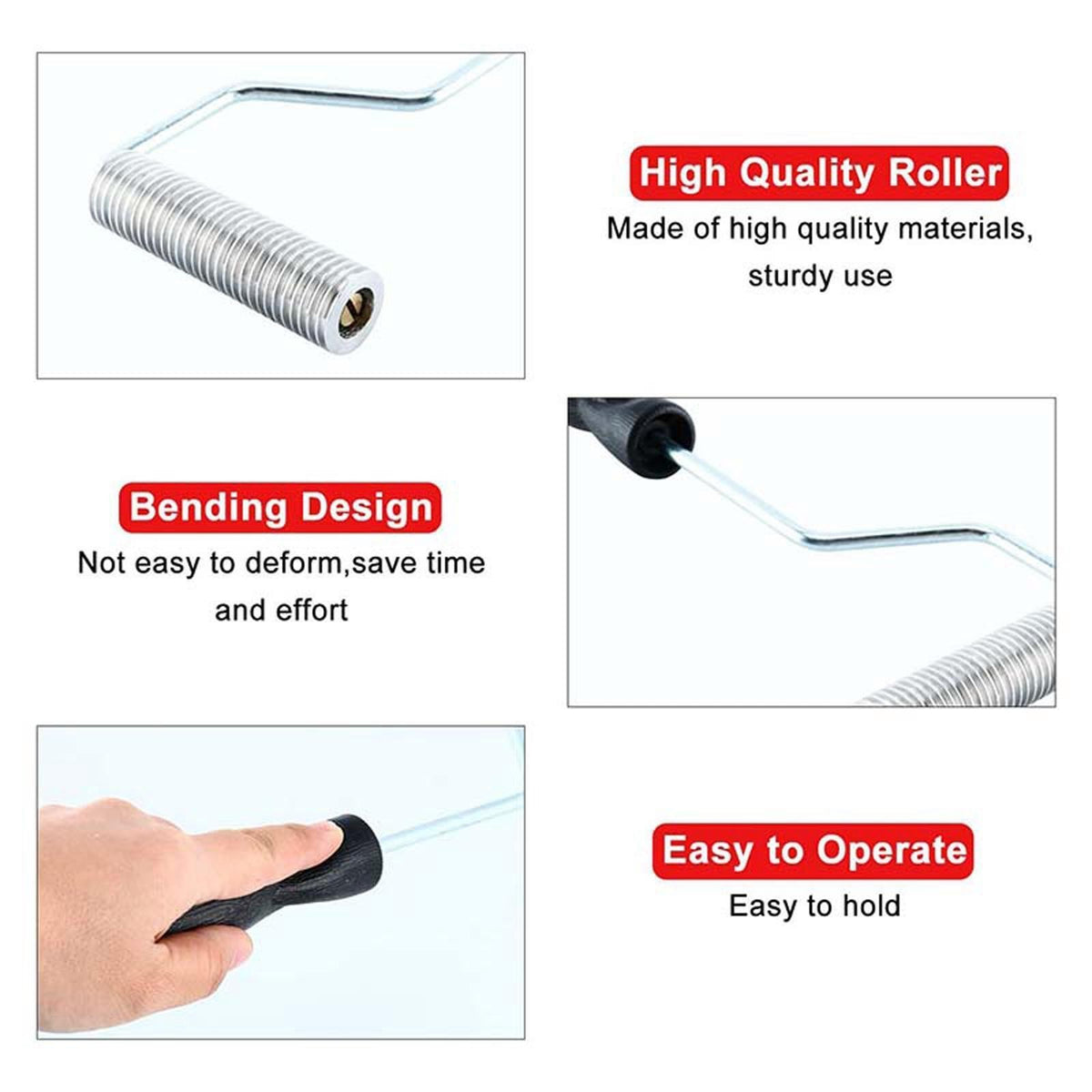 4pcs Bathtub Boat Repair Fiberglass Laminating Roller Bubble