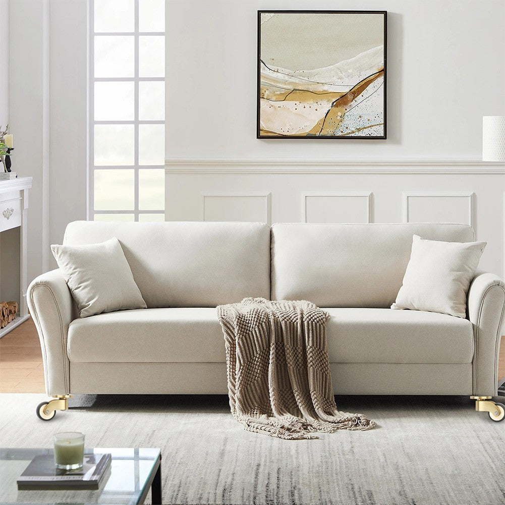 4 Brass Casters 360 Degree Rotation Silent Bearing Heavy Duty Wheels for Sofa.*