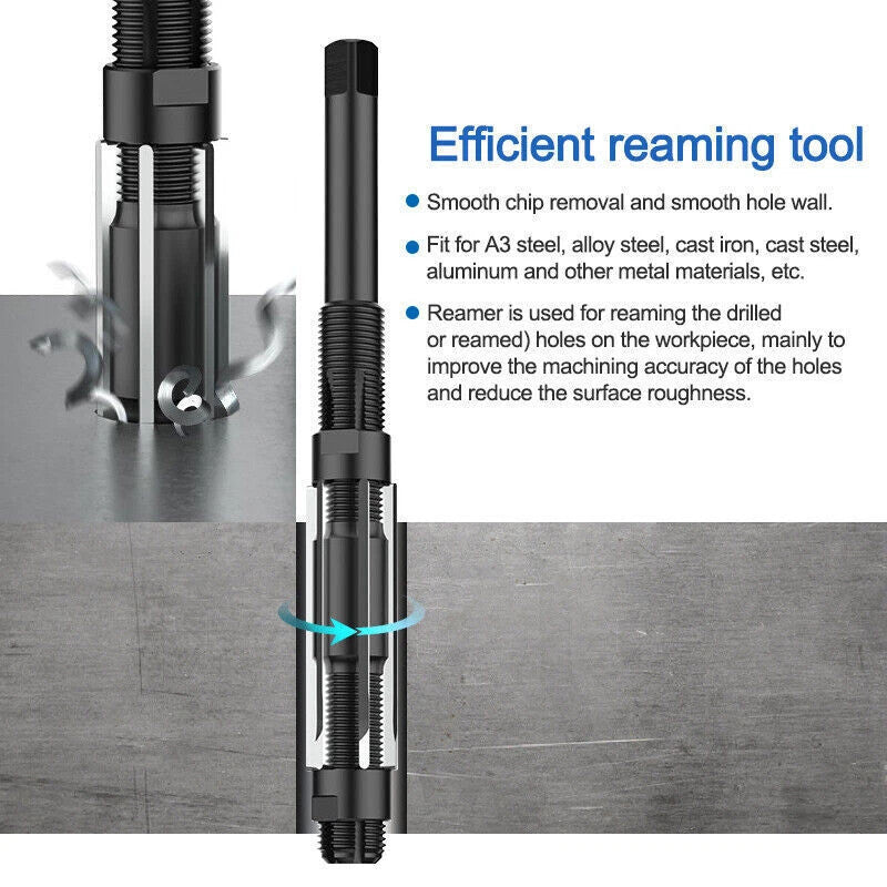 Expanding Adjustable Hand Reamer HSS Cutting Tool 6-84mm All Size Metric Reaming