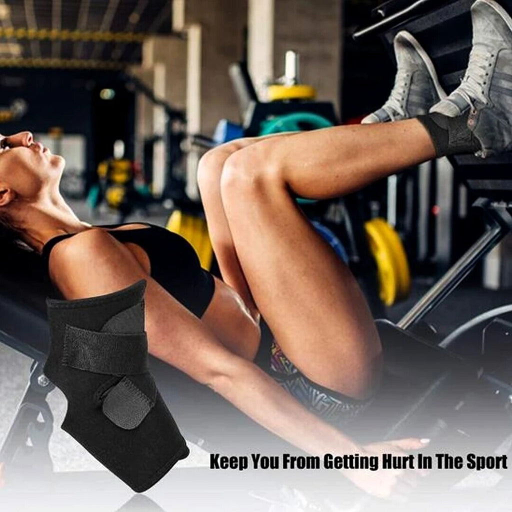 Ankle Support Strap Compression Wrap Bandage Brace Sprain foot Pain Relief UK
