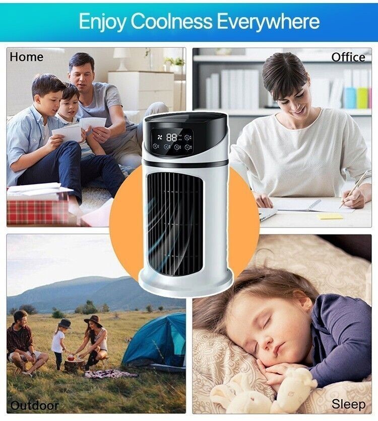 Updated Portable Air Fan Unit Purifier Desk Bedroom