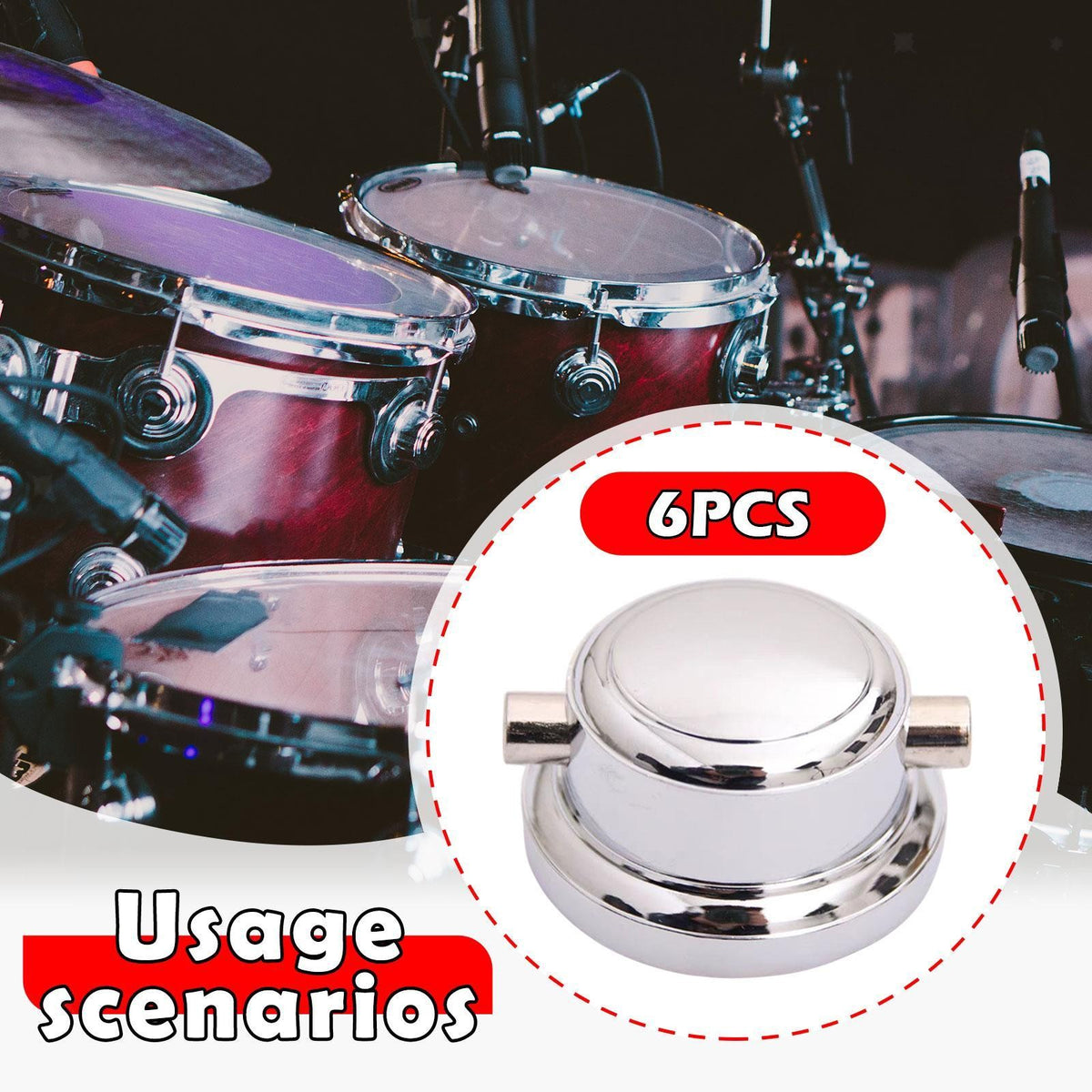 10pcs Double Ended Snare Drum Lugs, Snare Drum Saddle Accessories
