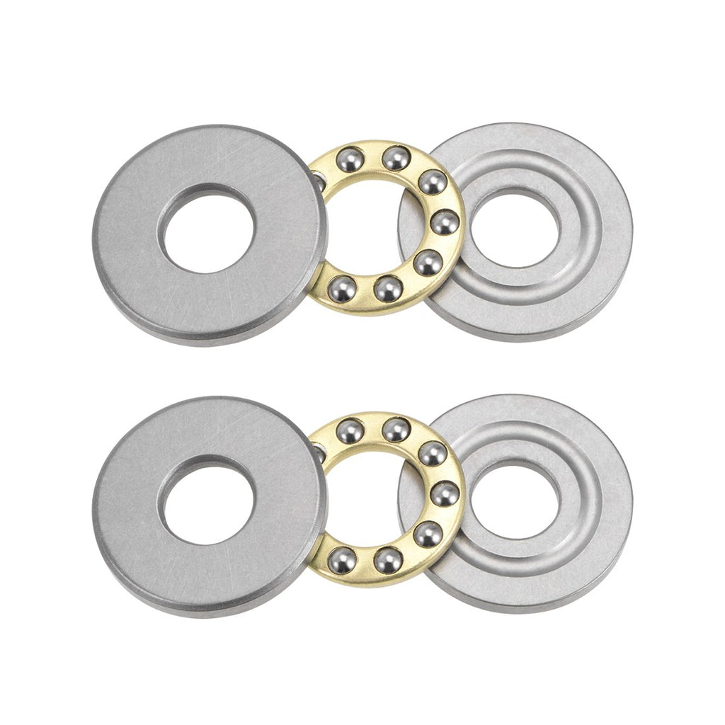 8pcs F10-21M Thrust Ball Bearings 10mmx21mmx7mm Chrome Steel Single Direction