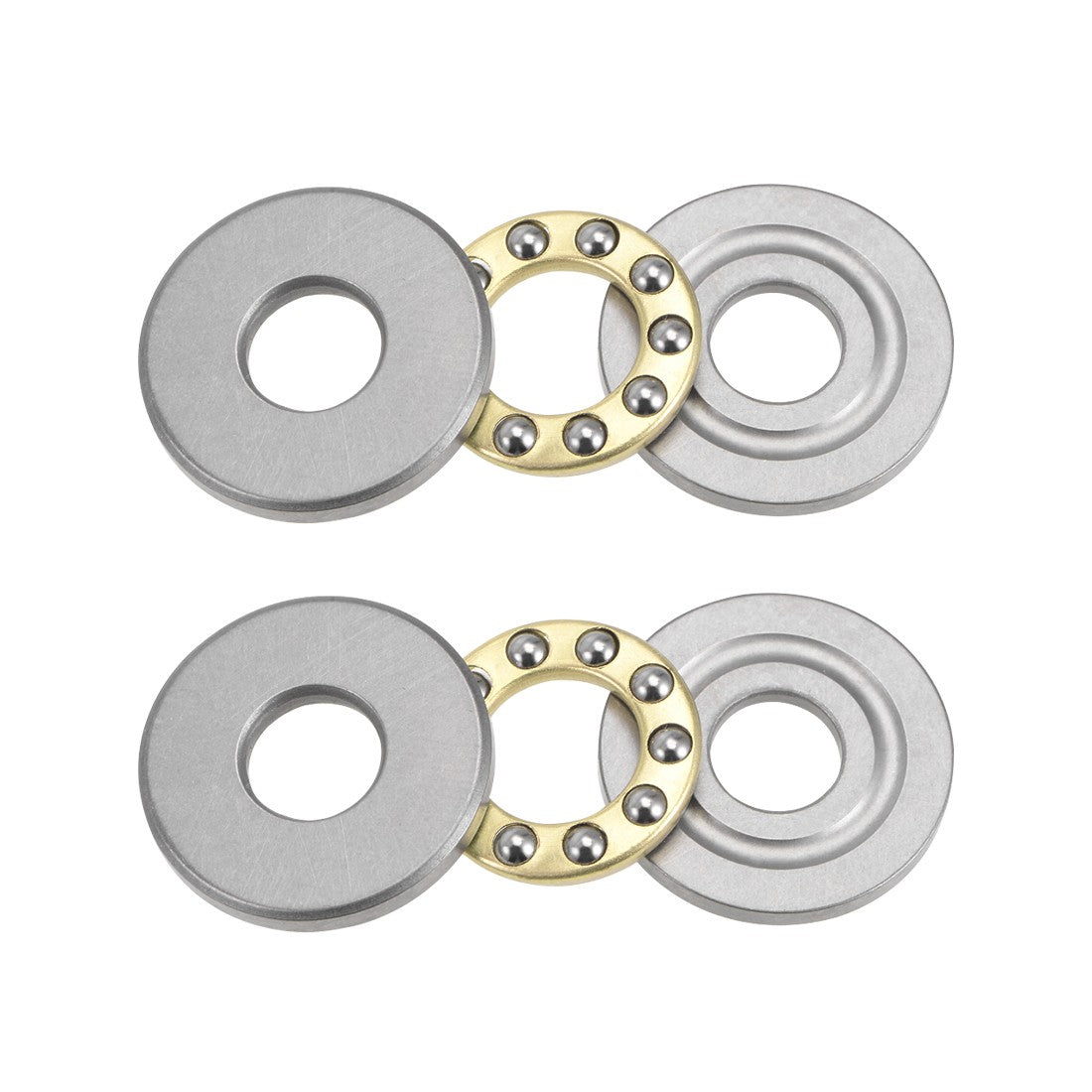 8pcs F10-21M Thrust Ball Bearings 10mmx21mmx7mm Chrome Steel Single Direction