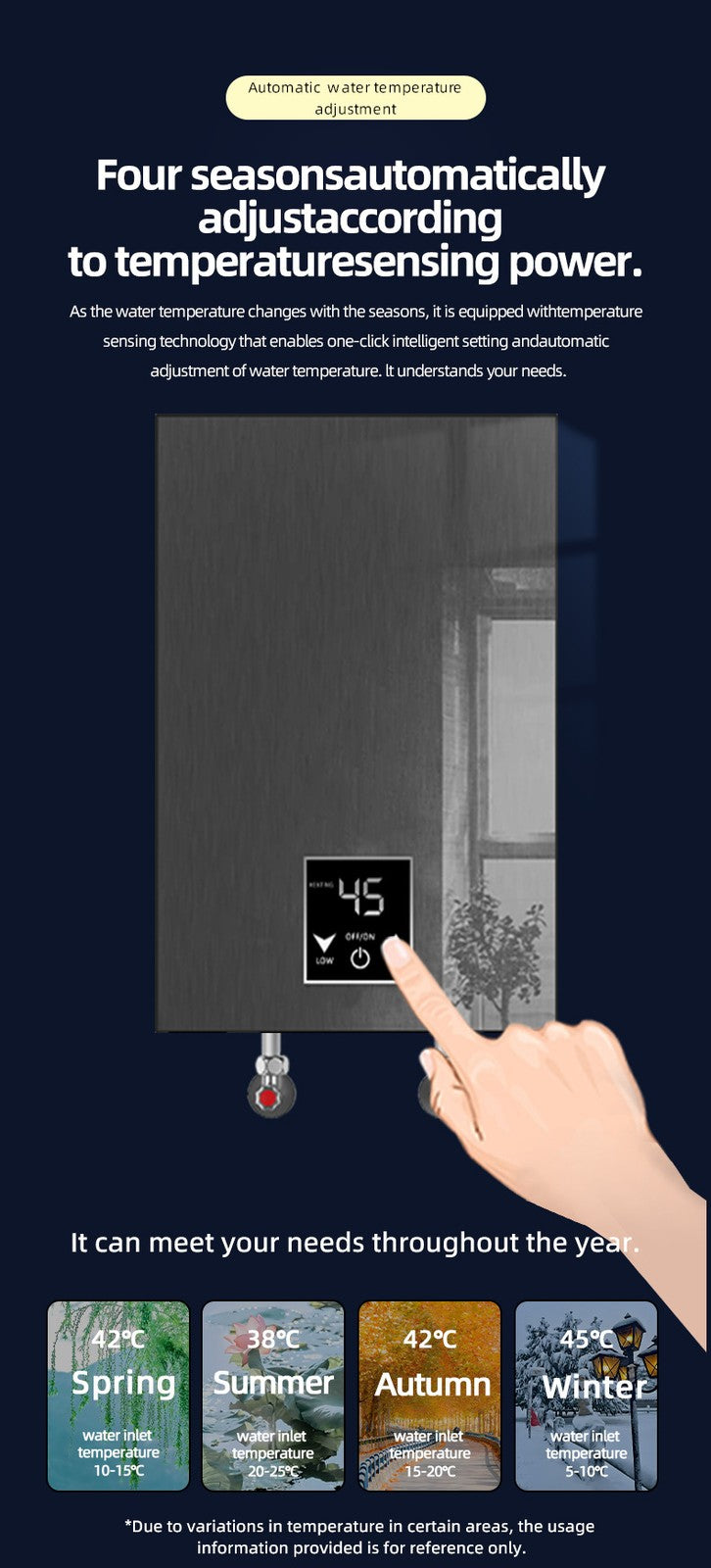 5500W Instant Electric Tankless Water Heater On‑Demand Hot Water Shower