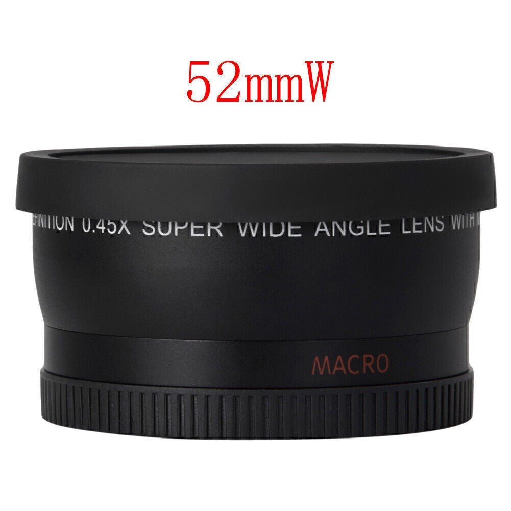 0.45x 52mm Wide Angle Lens with MACRO for Canon Nikon 52mm DSLR&digital camera