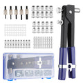 170pcs Professional Hand Nut Tool Riveter Rivnut Gun Kit Mandrels Repair M3-M8
