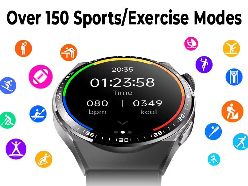 New Model Elderly Health Smart Watch Fall Detection Blood Pressure Heart Rate