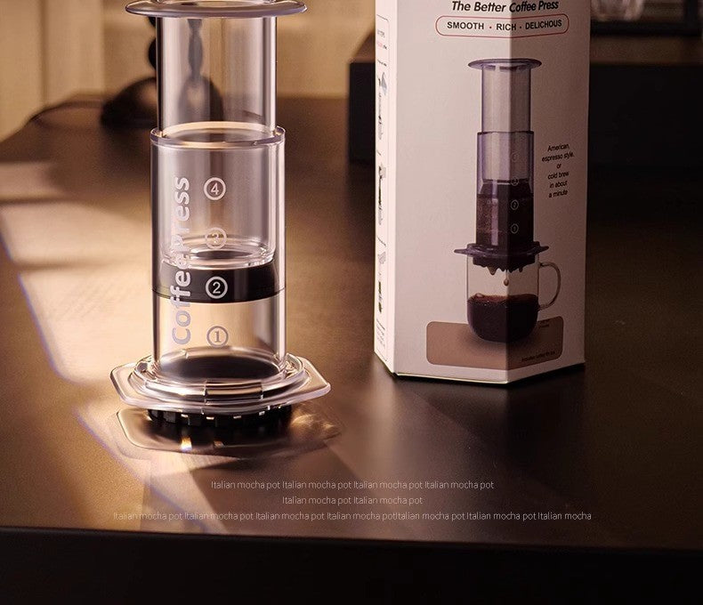 AeroPress Clear Coffee Press 3-In-1 Brew Method Combines French Press For Travel