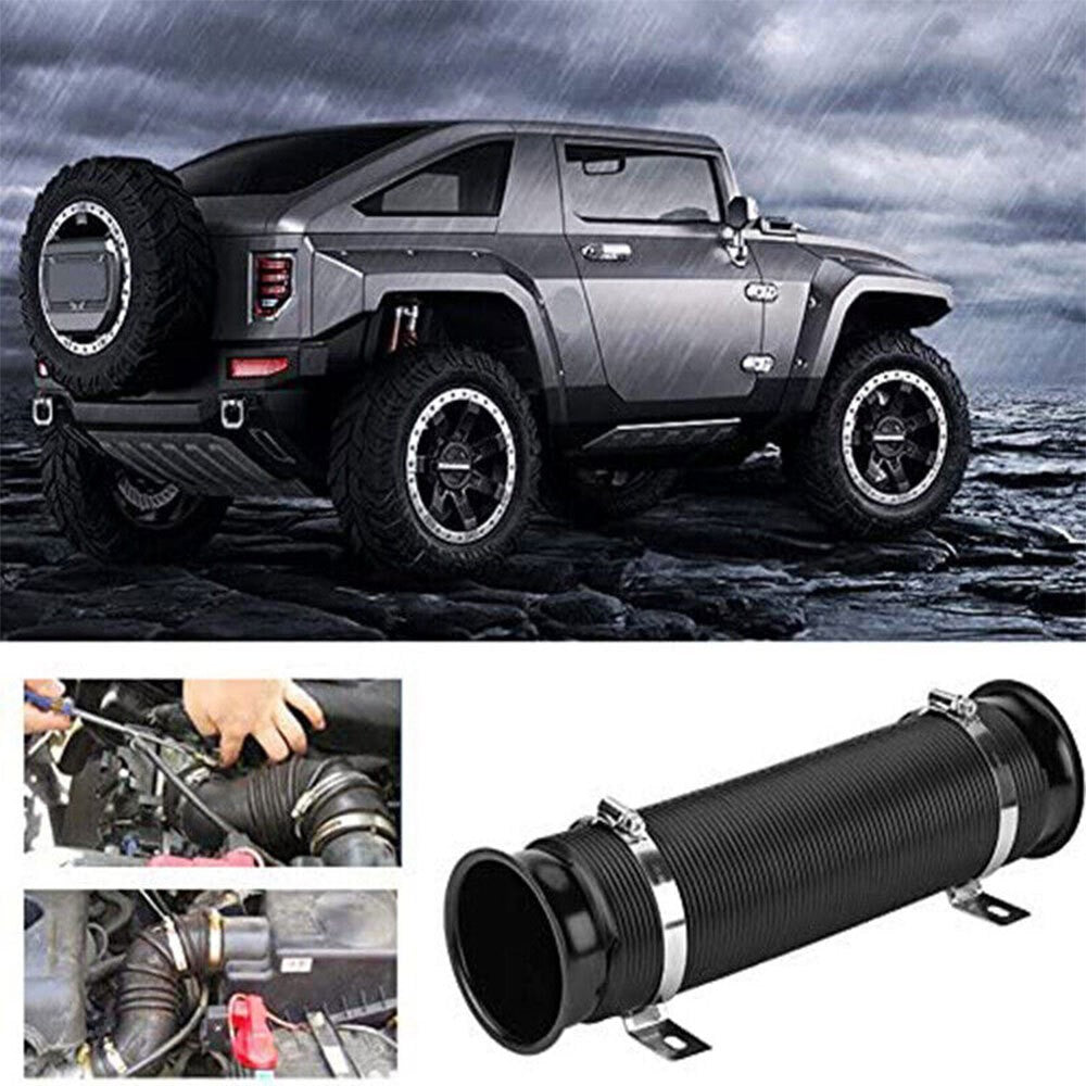 76mm 3 inch Universal Car Cold Air Intake Inlet Pipe Flexible Duct Tube Hose Kit