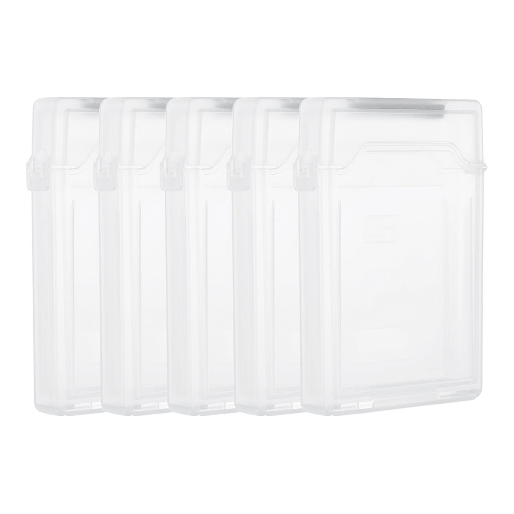 11*7.6cm Hard Drive Disk Case, 5Pcs Plastic Hard Disk Storage Case, White