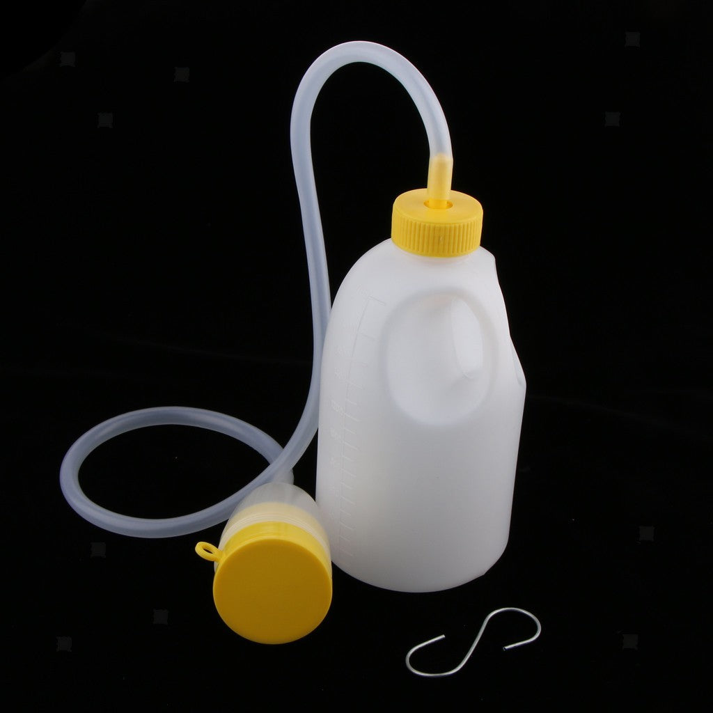 1700ml Reusable Male Bed Pee Urinal Bottle Night Drainage Container Set