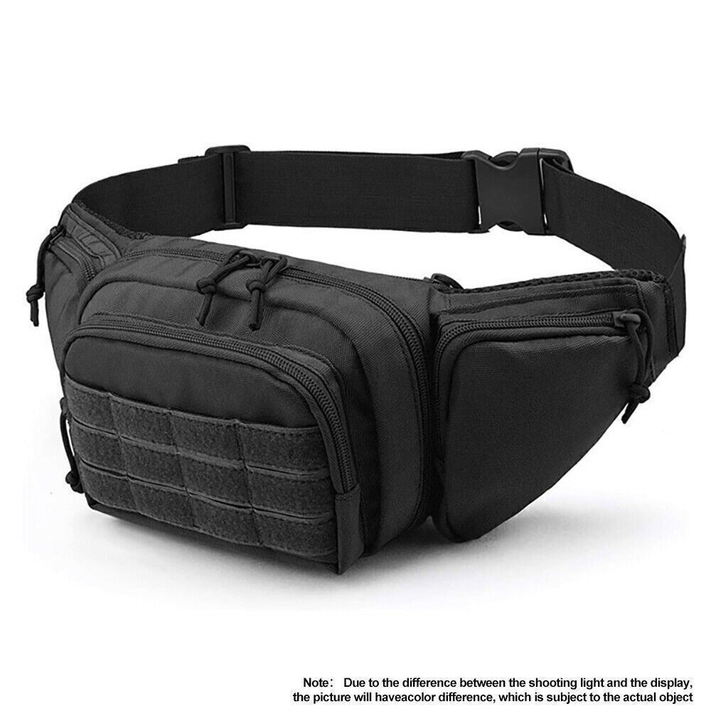 Mens Tactical Waist Pack Military Waterproof Bum Bag Belt for Outdoor Travel