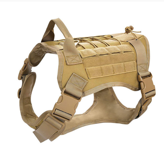 No Pull Tactical Dog Harness and Lead Set Military Training Vest w/ Handle