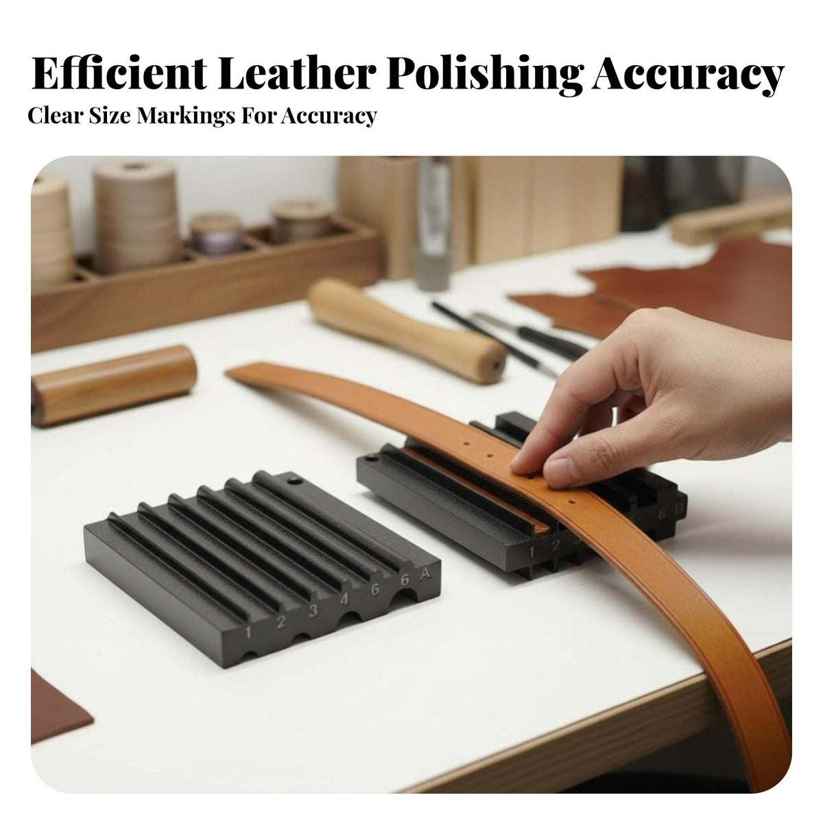 New DIY Leather Tools Steel Sandpaper Sanding Block Edge Banding