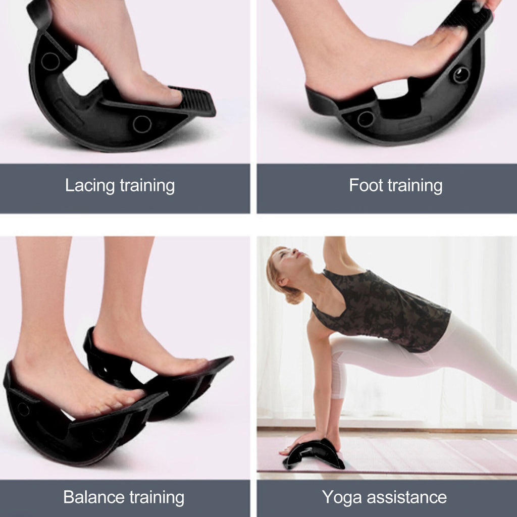Calf Stretcher Black Ankle Stretch Foot Rocker Achilles Tendon Support UK