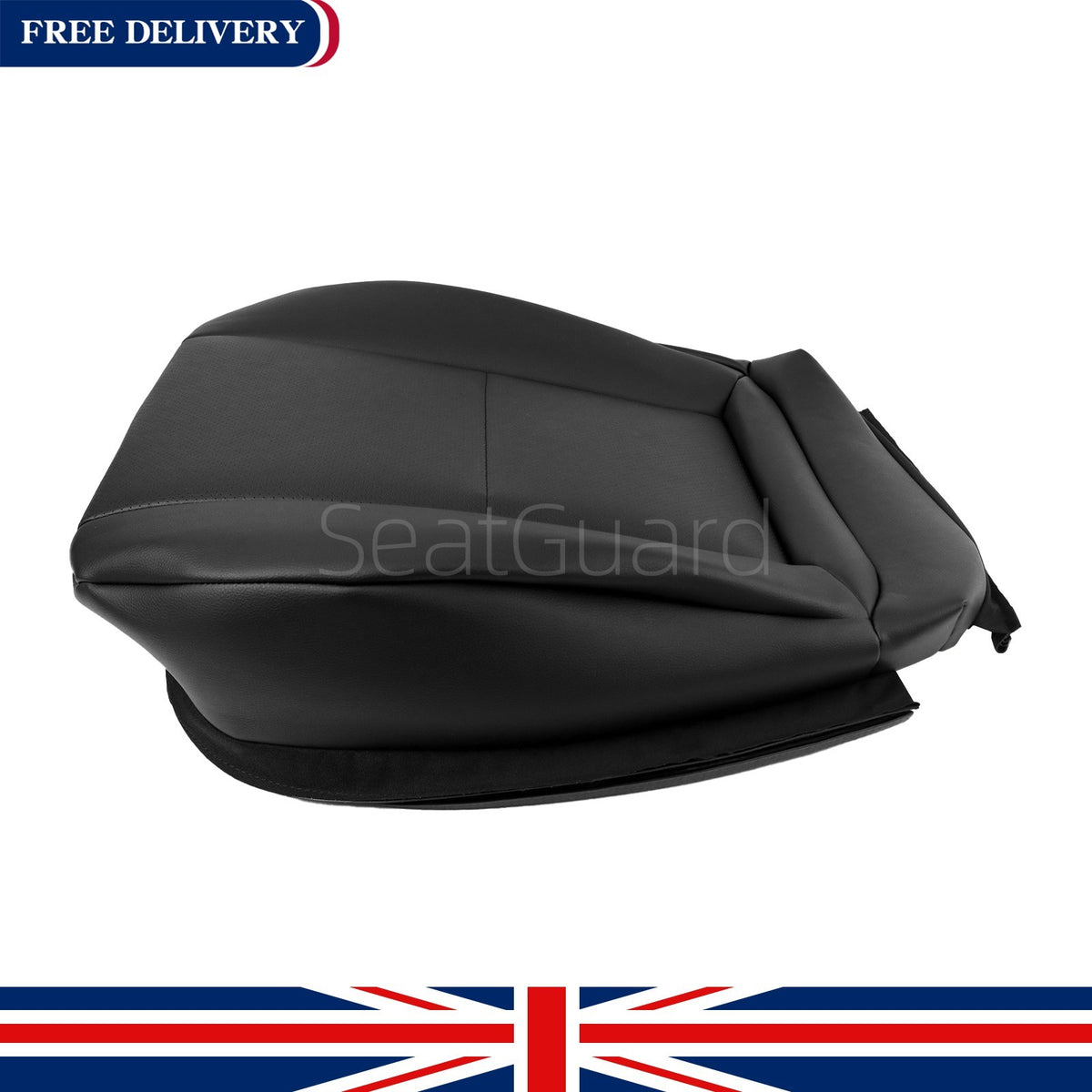 BLACK Fits 2007-2015 Mercedes-Benz C-Class Driver Bottom Seat Cover W204 UK