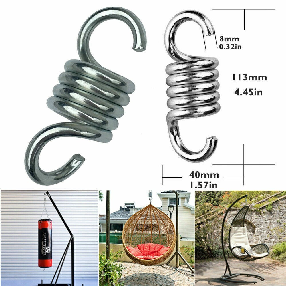 Heavy Duty 4.45" Boxing Punching Bag Spring Sandbag Egg Chair Swing Steel