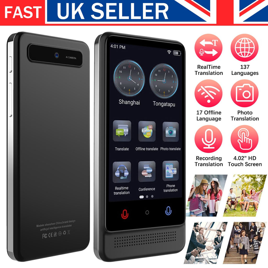 2026 Language Translator Device Real-time Smart Instant Voice 137+ Languages -UK