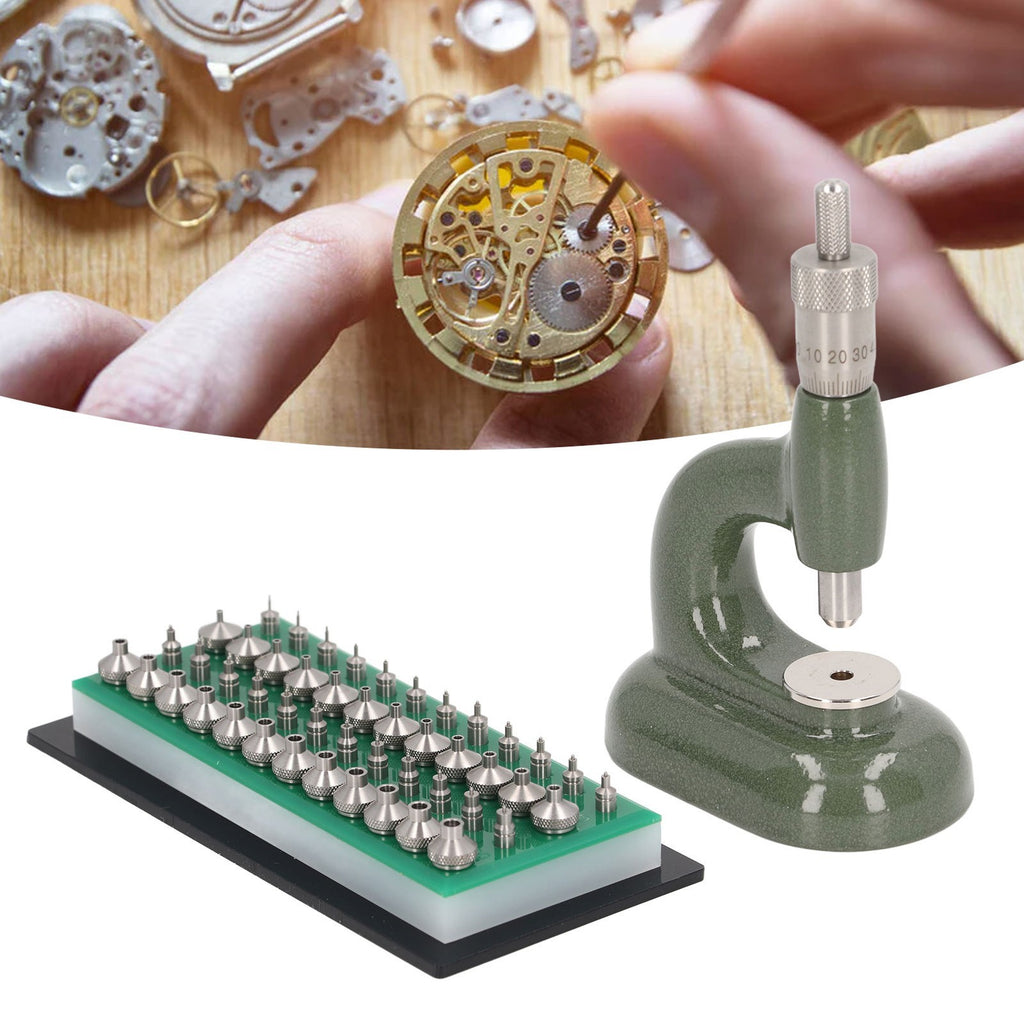 Watch Repair Tool Watch Case Closer Set Kit With 48pcs Dies Jewelling Tool