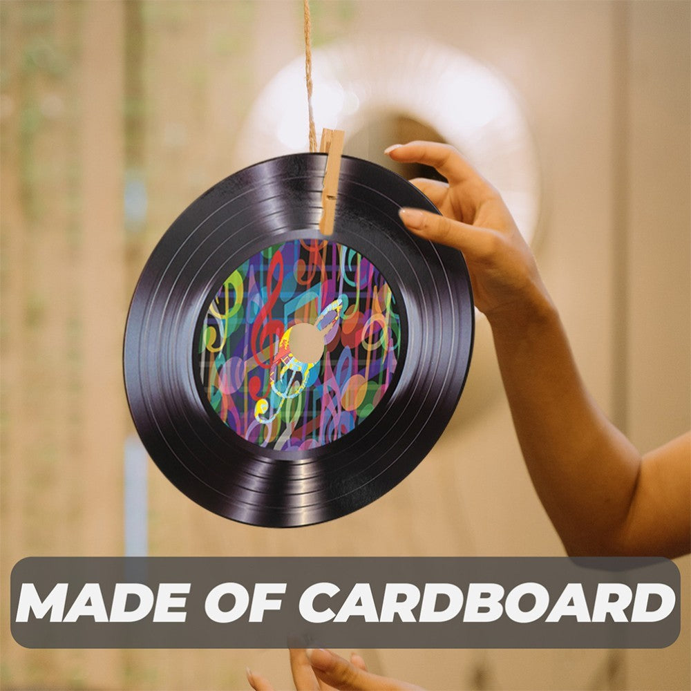 20pcs Vinyl Records Retro Style Record Wall Hanging Signs for Bar